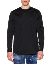 DSQUARED2 Long Sleeve Poplin T Shirt Black