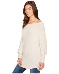 Culture Phit Lottie Long Sleeve Off The Shoulder Waffle Top T Shirt
