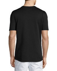 Helmut Lang Micro Rib Short Sleeve T Shirt Black