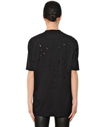 Givenchy Oversized Destroyed Jersey T Shirt