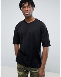 Pull&Bear Oversized T Shirt In Black