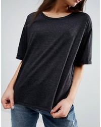 Asos Petite Petite T Shirt In Linen Mix Fabric