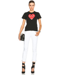 Comme des Garcons Play Cotton Red Heart Emblem Tee