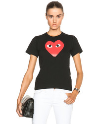 Comme des Garcons Play Cotton Red Heart Emblem Tee