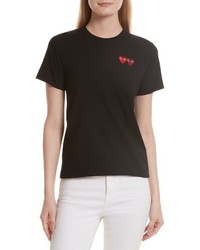 Comme des Garcons Play Double Heart Tee