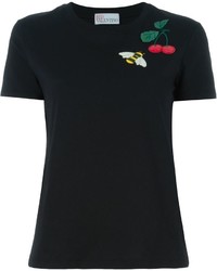 RED Valentino Bee And Cherry Appliqu T Shirt