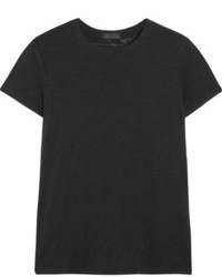 ATM Anthony Thomas Melillo Schoolboy Slub Cotton Jersey T Shirt Black