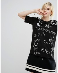 Love Moschino Scribble T Shirt