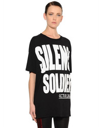 Haider Ackermann Silence Soldier Cotton Jersey T Shirt