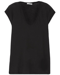 James Perse Slub Cotton Jersey T Shirt Black