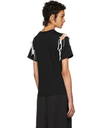 Facetasm Ssense Black Tie Shoulder T Shirt