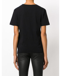 Saint Laurent T Shirt With Embroidered Logo