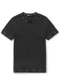 Y-3 Tack Stitch Detailed Cotton Jersey T Shirt