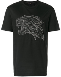 Roberto Cavalli Tiger Studded T Shirt