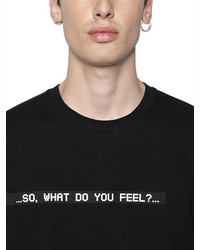 MSGM What Do You Feel Cotton Jersey T Shirt