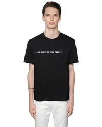 MSGM What Do You Feel Cotton Jersey T Shirt