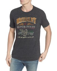 Lucky Brand Whiskey Motorcycles T Shirt