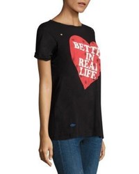 Wildfox Couture Wildfox Better In Real Life Destroyed Tee