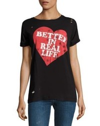 Wildfox Couture Wildfox Better In Real Life Destroyed Tee