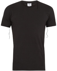 Vetements X Hanes Asymmetric Detail Cotton T Shirt