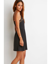 Forever 21 Lace Paneled Cami Dress