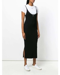 Off-White Ribbed Dress