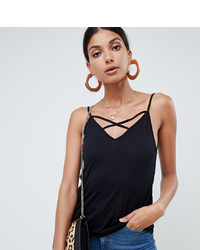 Asos Tall Asos Design Tall Cami With Caging Detail In Black