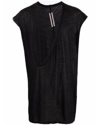 Rick Owens Asymmetric V Neck Top