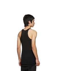 Rick Owens Black Basic Rib Tank Top