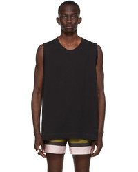 Dries Van Noten Black Cotton Tank Top