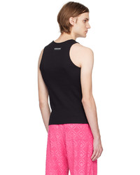 Marine Serre Black Fitted Tank Top