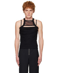 Dion Lee Black Net Holster Tank Top