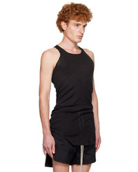 Rick Owens Black Rib Tank Top