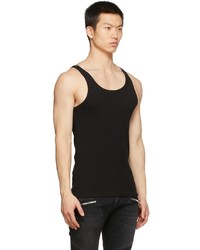 Dolce & Gabbana Black Ribbed Tank Top