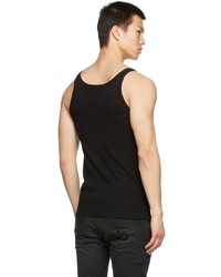 Dolce & Gabbana Black Ribbed Tank Top