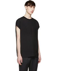 Lanvin Black Sleeveless T Shirt