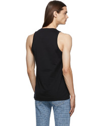 Givenchy Black Slim Fit Square Collar Tank Top