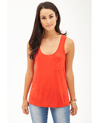 Forever 21 Contemporary Sheer Vented Sleeveless Top