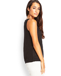 Forever 21 Contemporary Slouchy Linen Tank Top