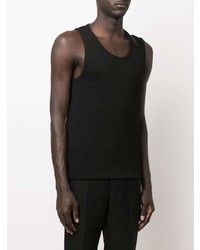 Les Hommes Cut Out Ribbed Tank Top