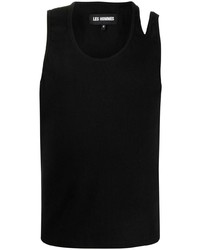 Les Hommes Cut Out Ribbed Tank Top