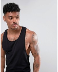 Asos Extreme Muscle Tank With Racer Back In Black