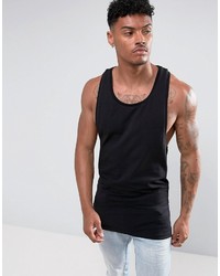 Asos Extreme Muscle Tank With Racer Back In Black