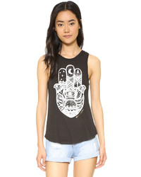 Spiritual Gangster Hamsa Waves Muscle Tank