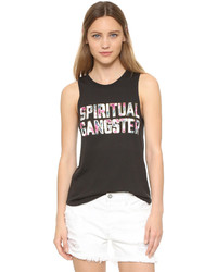 Spiritual Gangster Hibiscus Fill Muscle Tank