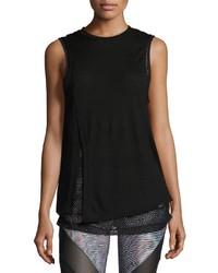Koral Activewear Interval Double Layer Tank Black