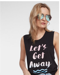 Express Lets Get Away Muscle Tank