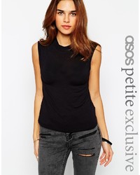 Asos Petite Forever Sleeveless Tank Top With High Neck