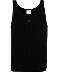 Courrèges Ribbed Logo Patch Tank Top