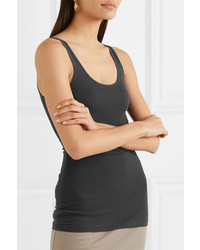 James Perse The Daily Ribbed Stretch Supima Cotton Tank